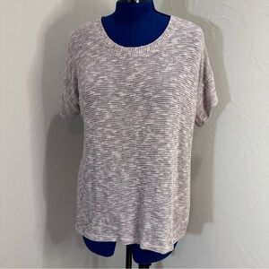 Bobeau Collection Short Sleeve Knit Sweater Size Large